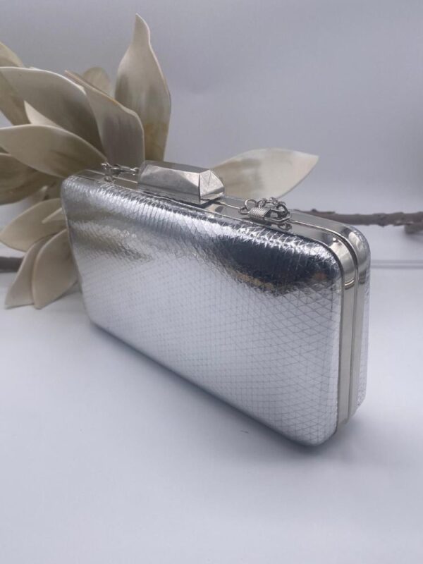 Bolso plata brillo
